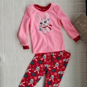 Fleece bunny jammies (worn once)